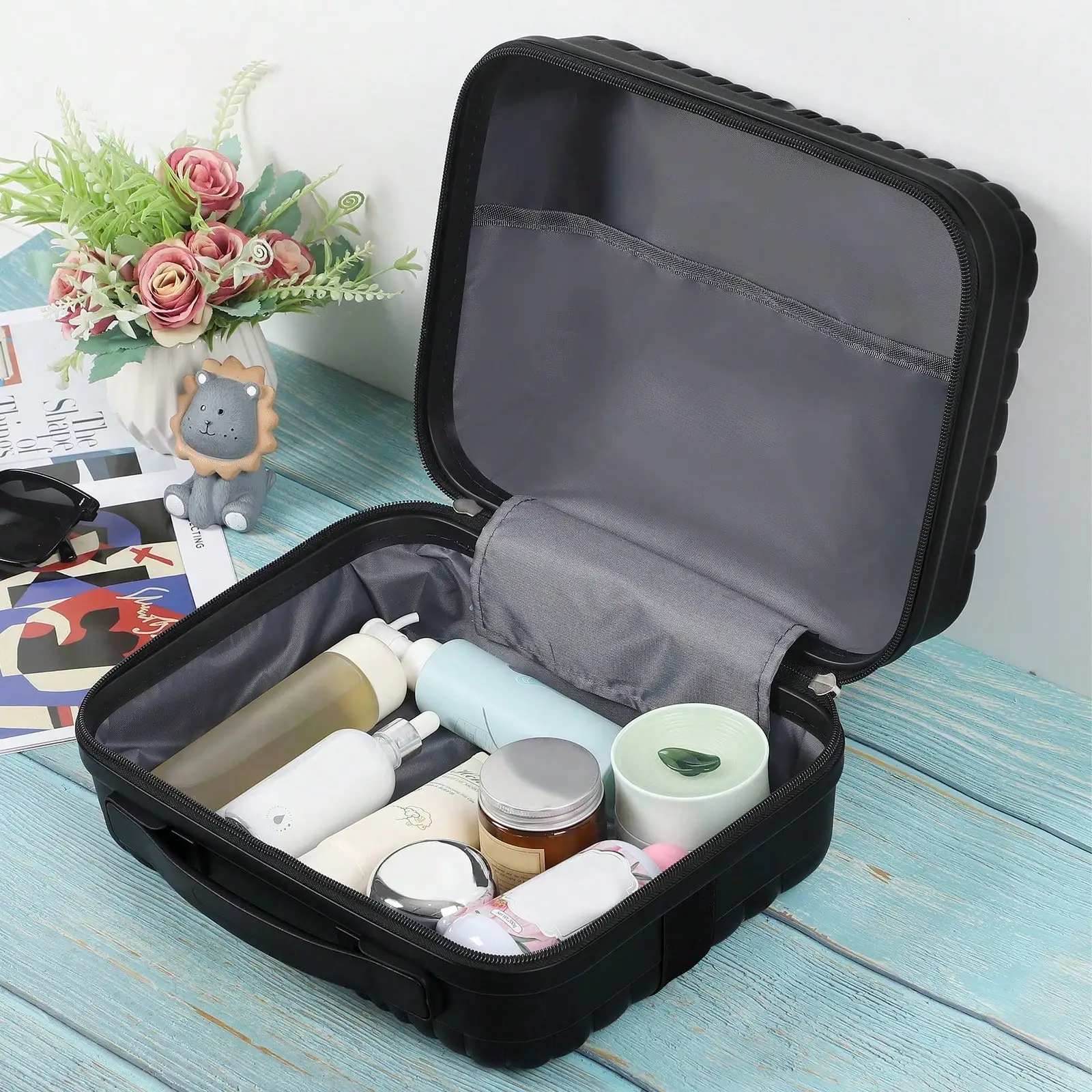 2-Piece Blue Lightweight Carry-On Spinner Luggage Set, Hardside Rolling Suitcases with 360° Silent Spinner Wheels, Airline Approved Cabin Size Luggage for Men & Women, Durable Travel Suitcase Bundle for Weekend Getaways, Short Business Trips and Family